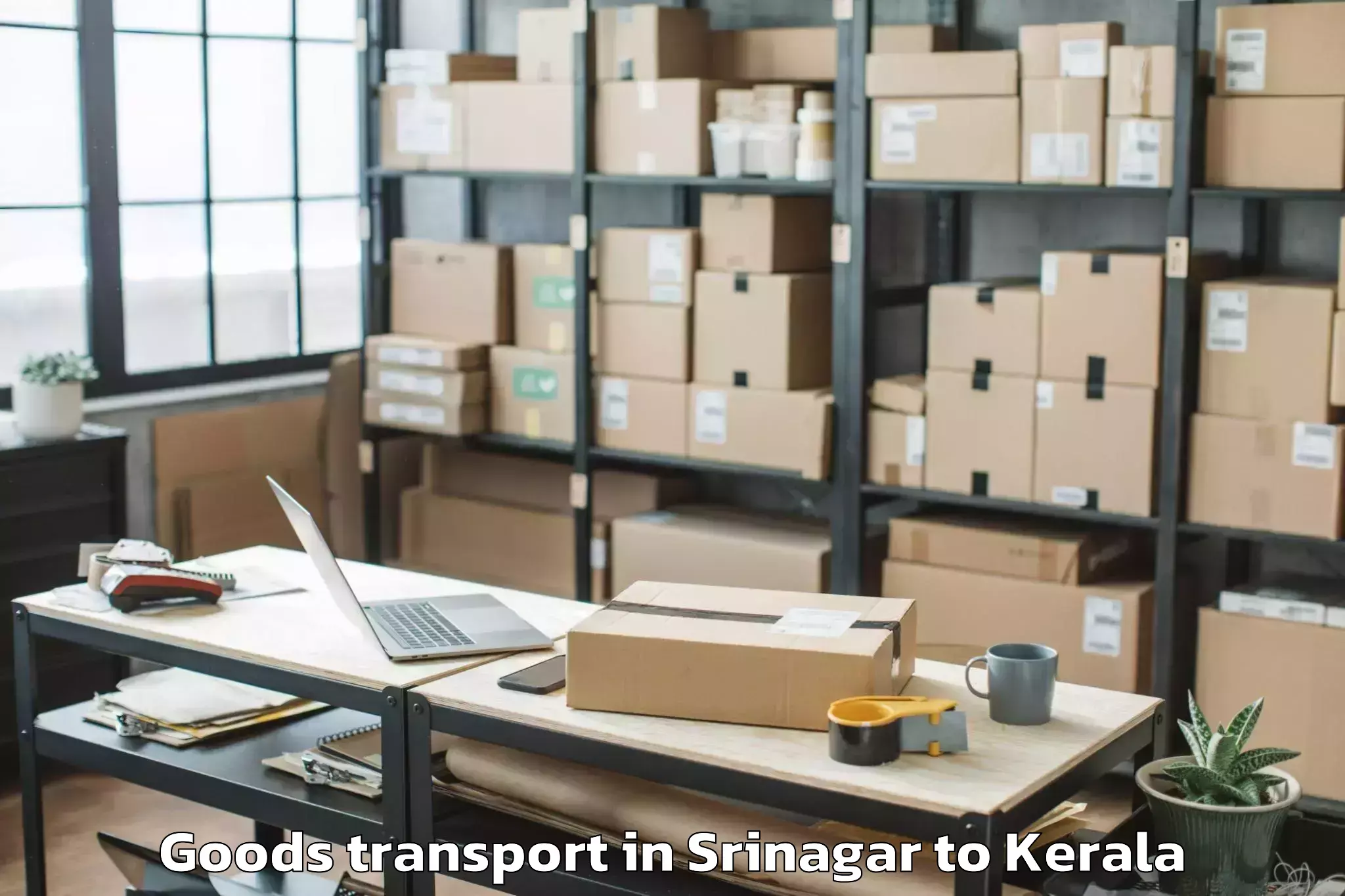 Top Srinagar to Paravur Tekkumbhagam Goods Transport Available